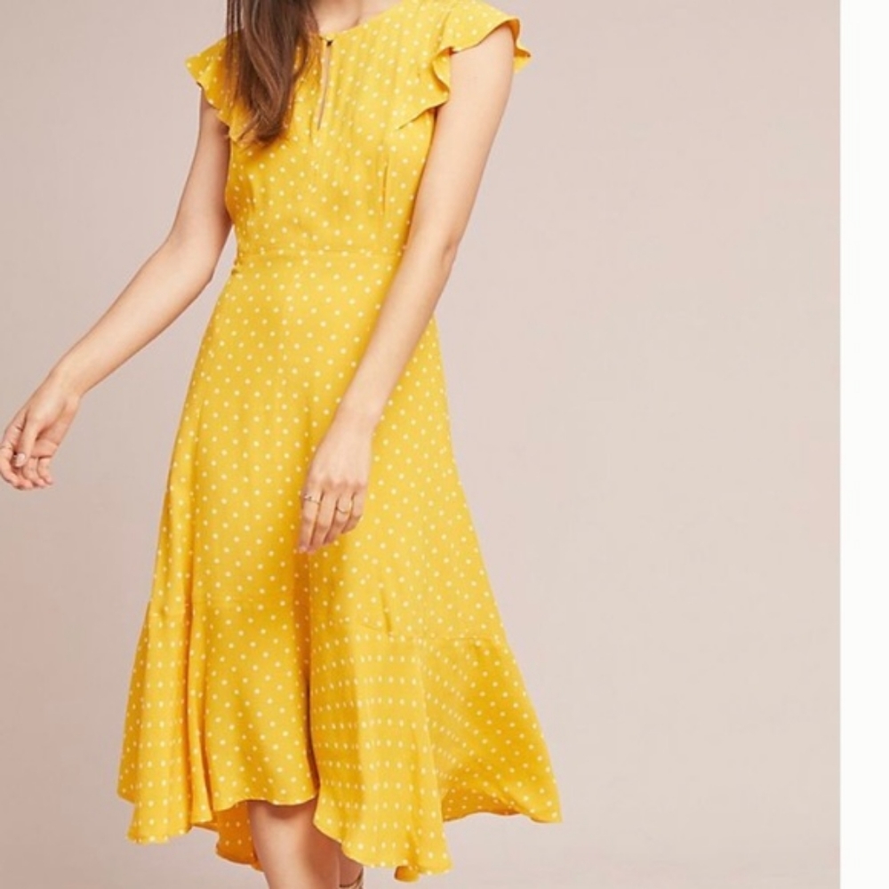 Yellow Polka Dot Dress